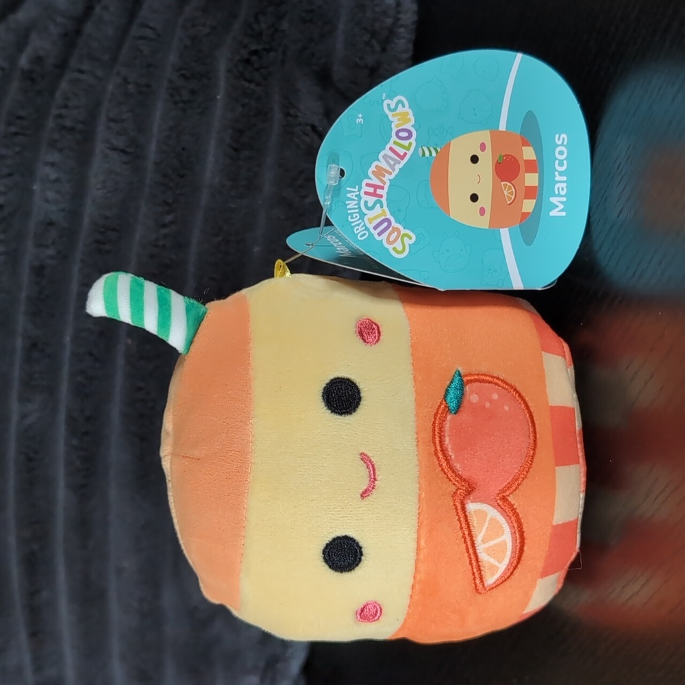 🍊 Squishmallows Marcos Orange Juice Mystery Squad NWT
